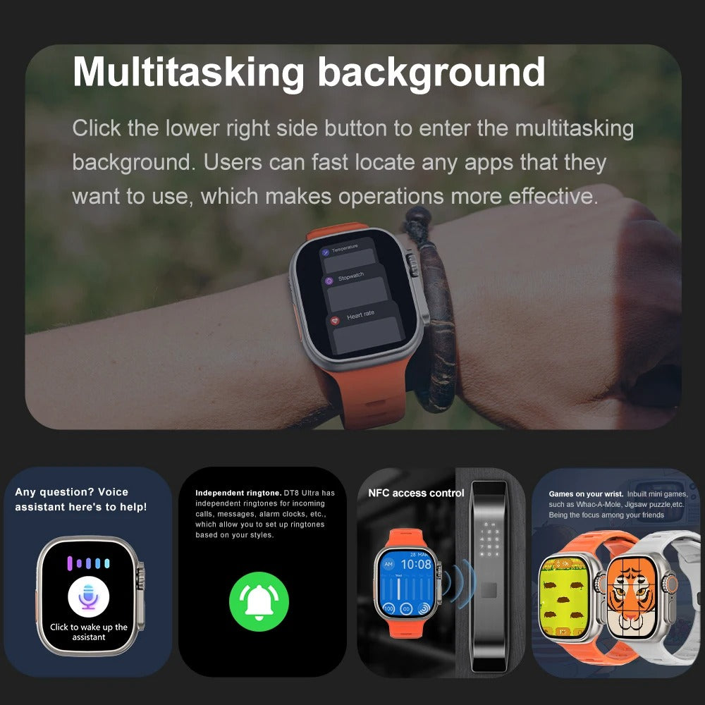 GPS Smart Watch 10 ultra 3 Pro MAX Gen2 49mm Amoled Screen