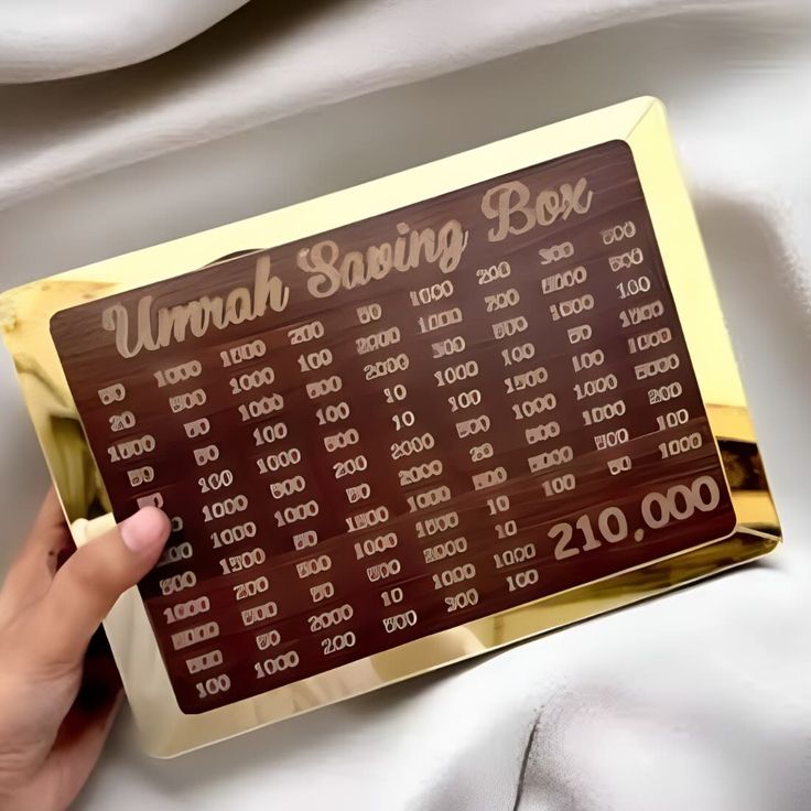 1000/2000/3000/5000/10000 Euro Money Box Wooden Piggy Bank Money Vault Savings Box Challenge Cash Storage Case