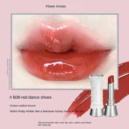 Flower Knows Swan Ballet Solid Lip Glaze Mirror Lipstick