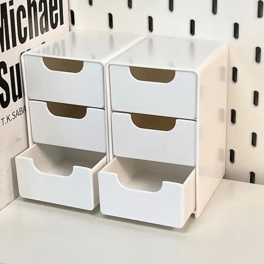 Chic 3-Tier Desk Organizer with Drawers