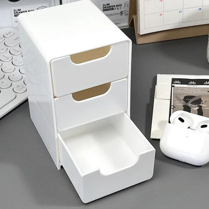 Chic 3-Tier Desk Organizer with Drawers