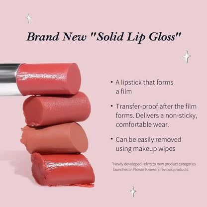 Flower Knows Swan Ballet Solid Lip Glaze Mirror Lipstick