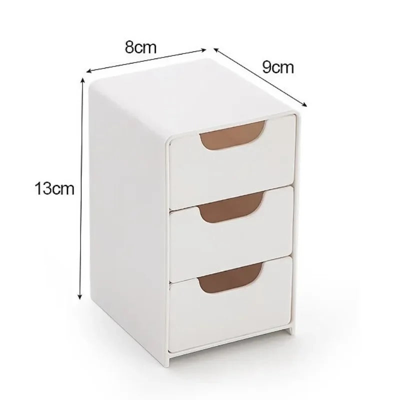 Chic 3-Tier Desk Organizer with Drawers