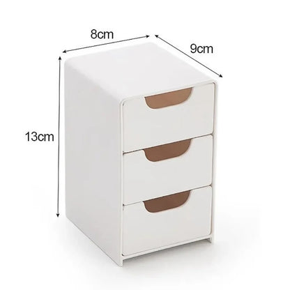 Chic 3-Tier Desk Organizer with Drawers