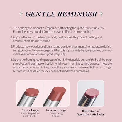 Flower Knows Swan Ballet Solid Lip Glaze Mirror Lipstick