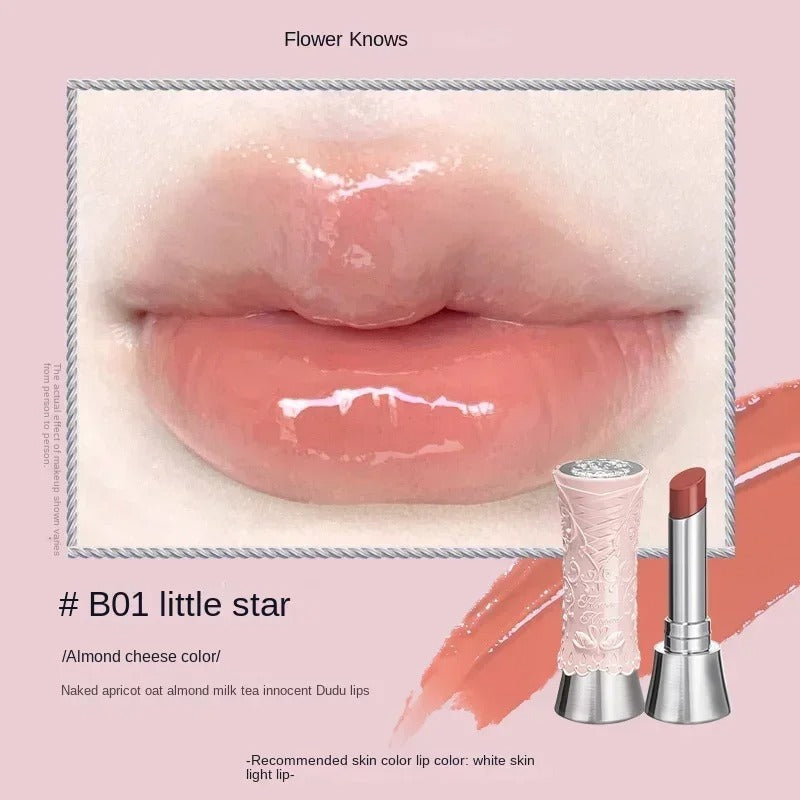 Flower Knows Swan Ballet Solid Lip Glaze Mirror Lipstick